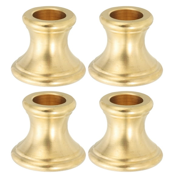 Uxcell Lamp Solid Brass Neck, 4 Pcs Turned Brass Spindle Slips Lamp Finial, 24x20mm