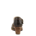 thumbnail image 4 of L'Artiste Women's NIOBELLA Hand-Painted Hook-and-Loop Mary Jane – Geometric Design, Decorative Buckle, Faux Stacked Heel, 4 of 8
