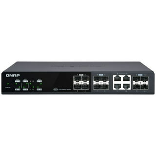  QNAP QSW-2104-2T-A-US 6-Port 10GbE & 2.5GbE Plug & Play  unmanaged Network Switch For Desktop : Electronics