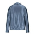 thumbnail image 4 of Craaazy Business Shirts for Women Loose Lapel V-neck Long Sleeve Tops Gifts, 4 of 9