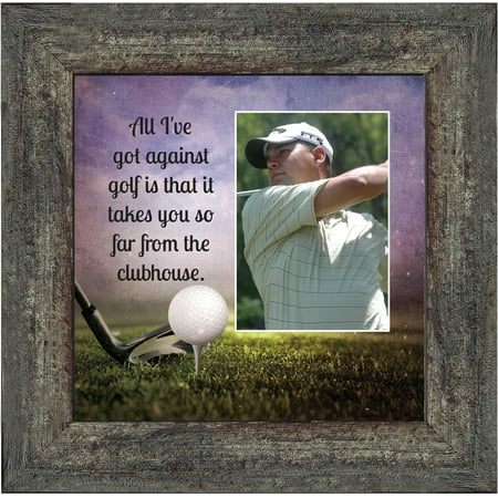 Golf, Funny Golf Gifts for Men and Women, Picture Framed Poem, 10X10