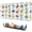 White Dinosaurs Random, variant on Long Mouse Pads for Desk,White Dinosaurs Silhouette Pattern Desk Mats on Top Of Desks, Desk Mouse Pad Extra Large with 3mm Non-Slip Base and Stitched Edge for Gaming,Office,Work,Home 31.5"x11.8"