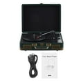 thumbnail image 4 of Vinyl Record Player,Usb 33/45/78rpm Support Portable Player With Support 7/10/12inch Vinyl With 3.5 Audio 7/10/12inch Vinyl Turntable 33/45/78rpm Support 7/10/12inch Audio Input Rca Input Rca Line, 4 of 7