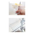 thumbnail image 3 of Detachable Sink Rack Large Capacity Kitchen Storage Shelf Hollow Sink Drain Holder,Beige, 3 of 6