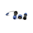 thumbnail image 2 of Unique Bargains Pair Waterproof Aviation Cable Connector Plug + Socket SD16-3 3 Pin IP68, 2 of 3