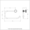 thumbnail image 2 of Foxtrot Collection European Style Toilet Tissue Holder in Antique Copper, 2 of 3