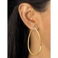 thumbnail image 5 of PalmBeach Jewelry Goldtone 3 Pair Hoop Earrings Set, 5 of 6