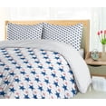 thumbnail image 5 of Ambesonne Independence Day Duvet Cover Sets, American Patriotic, 2-Queen, White Cobalt Blue, 5 of 7