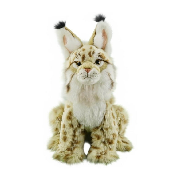 Realistic Lynx Stuffed Animal, Soft Plush Toy, Lifelike Kids Plush Gift, High-Quality Safe Materials, Ideal Size for Children, Perfect for Snuggling and Bedtime Use