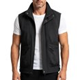 thumbnail image 3 of Atkumj Men Fishing Vest Fashion Multi‑Functional Stand Collar Zip Up Drawstring Hem Oversized Vests Casual Solid Color Loose Mens Outerwear Vests for Outdoor Activity 3XL, 3 of 8