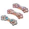 thumbnail image 1 of Bargains únicos Barrettes para el cabello Accesorios para mujeres Pinzas para el cabello Brillo brillante Horquilla 3 piezas Púrpura Azul Rosa, 1 of 7