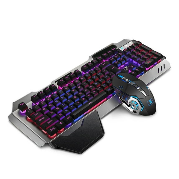 K680 Gaming Keyboard and Mouse Combo 2.4G Mouse Keypad Set RGB LED Game Keyboard Rechargeable Battery