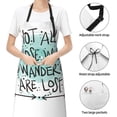 thumbnail image 6 of Lsque Not All Who Wander Are Lost1 Waterproof Apron Chef Aprons for Men Heavy Duty Chemical Work Apron Extra Long Grilling Aprons with Adjustable Bib Apron, 6 of 9