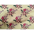 thumbnail image 4 of oneOone Cotton Poplin Fabric Leaves|Bird & Floral Block Print Sewing Fabric BTY 42 Inch Wide, 4 of 4