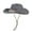 Blue, variant on FUZHIQ Vintage Western Cowboy Straw Hat for Men Women Curved Brim with Windproof Lanyard, Summer Outdoor Sun Cap for Beach Vacation