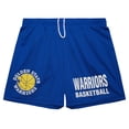 thumbnail image 2 of Men's Mitchell & Ness Royal Golden State Warriors Hardwood Classics Gameday Mesh Shorts, 2 of 5