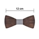 thumbnail image 5 of Pajaritas de madera para hombre, pajaritas ajustables de madera hechas a mano de madera de nogal Natural para fiesta de boda de esmoquin, 5 of 8
