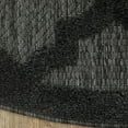 thumbnail image 6 of Nourison Easy Care Indoor/Outdoor Charcoal Black 4' x Round Area Rug (4 Round), 6 of 10