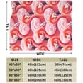 thumbnail image 3 of Flamingo Blanket for Women Men, Cute Flamingo Themed Design Printed Throw Blankets for Teens Adults Lap, Couch Bed, Warm Soft Cozy Blanket, 60"x 80", 3 of 6