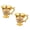 Golden white, variant on Ywmsfl 2Pcs Luxurious Old Worlds Styles Metal Shot Glasses For Bourbons And Display