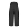 thumbnail image 6 of hotojiny Women's Wide Leg Pants with Pockets V Crossover High Waist Loose Sweatpants Fashion Cropped Lounge Yoga Workout Sweatpants, 6 of 7