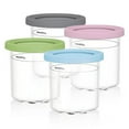 thumbnail image 1 of Ice cream cups for Ninja Creami NC500 – Ritmi – Ice cream maker – Ice cream molds – Milkshake cup – Ice cream making – Multi Color, 1 of 5