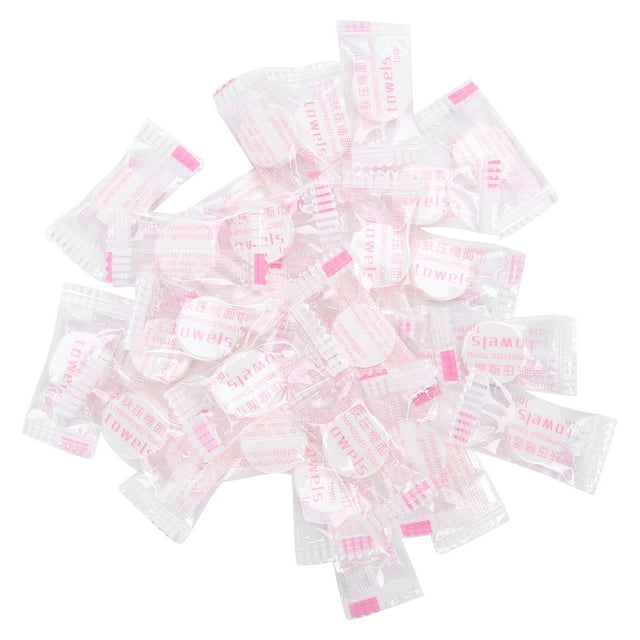 30 Pcs Serviette de Visage Compressée en Tissu Non Tissé Jetable Portable pour Voyage
