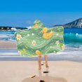thumbnail image 4 of Ducks Daisy Flower on Green Wave Kid Bath Towels Bath Beach Towel Super Soft and Absorbent for Kid Girl Boy Babie Toddler Infant, 4 of 6