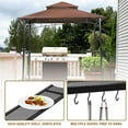 thumbnail image 4 of Gazebo Grill 8'x 5 Pieds Auvent Barbecue BBQ Gazebo Tente avec Évent Double Niveau Extérieur, 4 of 5