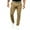 Brown, variant on Wyobmus Men's Dress Pants Solid Color Tight Pants Sewing Button Design Business Casual Slim Trousers Brown