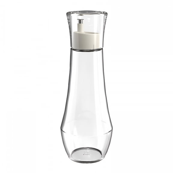 ACDANC Bathroom Mouthwash Dispenser with Lid, Glass Container Cup with Pouring Spout, Reusable Dispenser for Mouthwash, Vegetable Oil, Syrups and Other Liquids