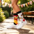 thumbnail image 4 of Levmjia Crew Socks Women Beer Printed Mid Calf Socks Soft Breathable Fashion Socks Casual Socks Party Holiday Daily Outdoor Street Wear, 4 of 5