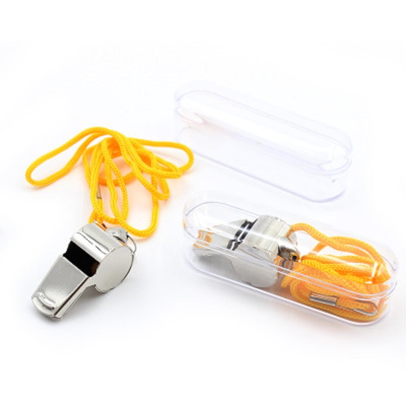 With Lanyard Portable Whistle Game Loud Sound Race Stainless Steel Referee 