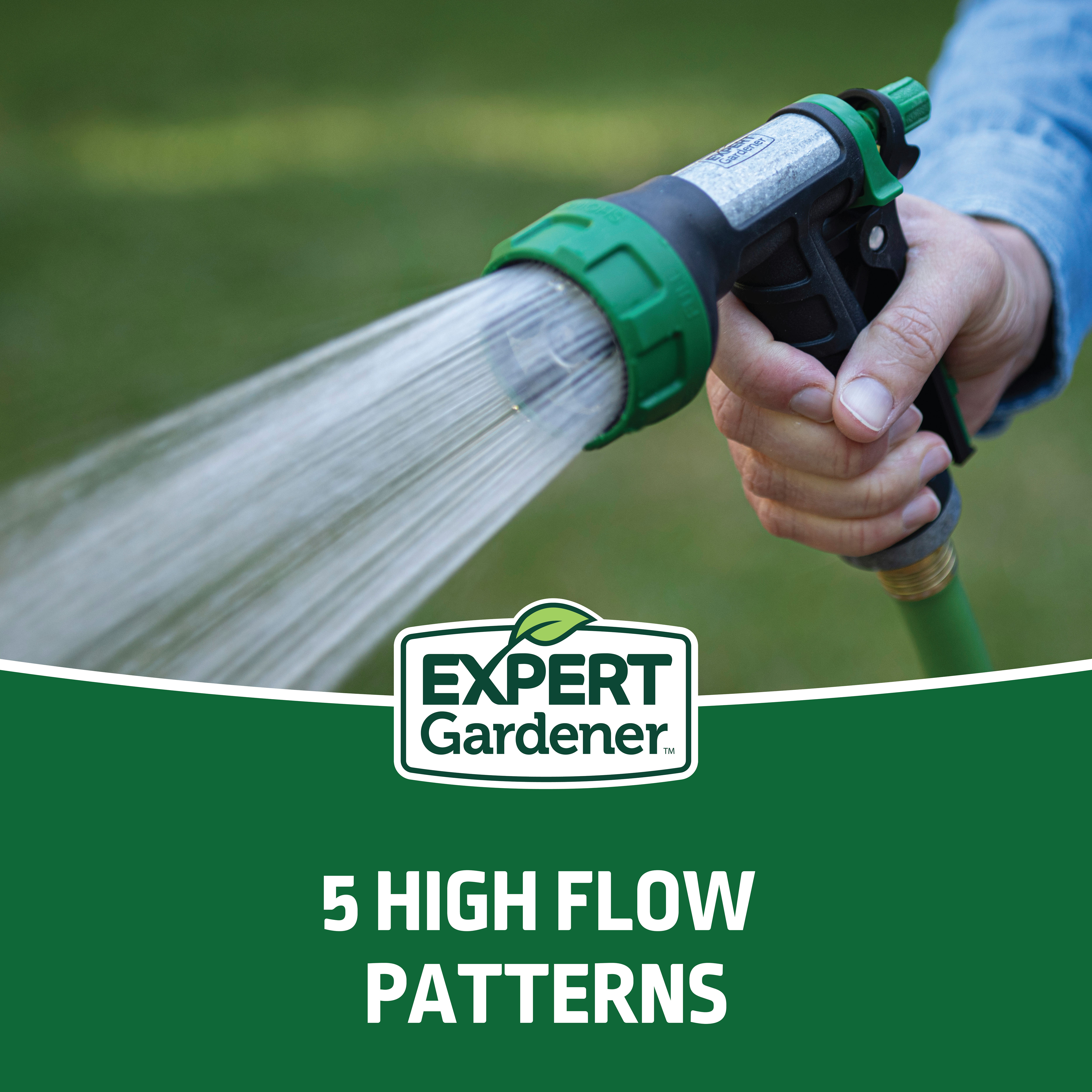 Expert Gardener 6" 5-Pattern Cast Metal Watering Nozzle photo 7