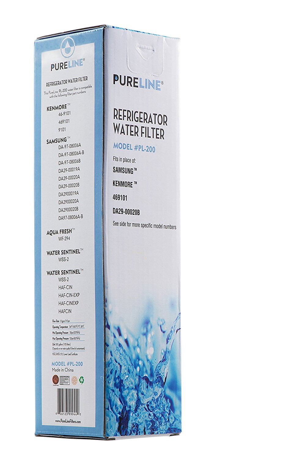 Samsung DA29-00020B Water Filter Replacement. Compatible Samsung Models: DA29-..
