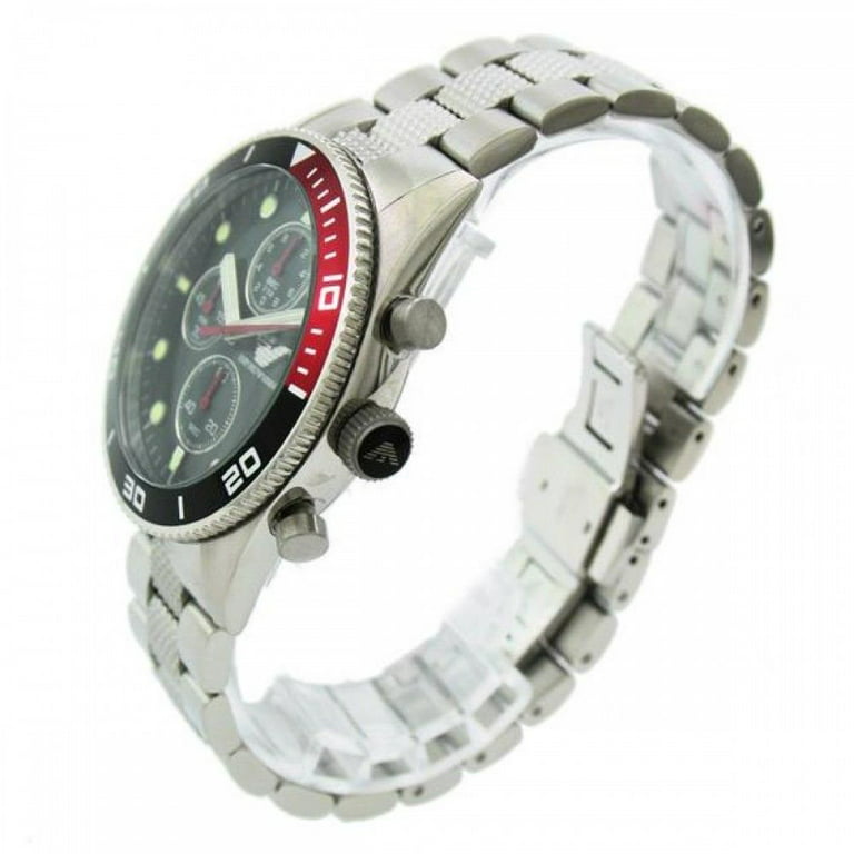 Emporio Armani AR5855 Silver Classic Chronograph Mens Watch | Quarzuhren