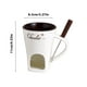 thumbnail image 5 of Fiudx Taza para Fondue de Chocolate, Olla de Cerámica para Derretir Queso, Diseño Elegante y Portátil, Versátil para Queso y Chocolate, Ideal para Fiestas y Regalos, Fácil de Limpiar, Juego de 1 Piez, 5 of 6