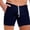 Navy, variant on WIZUTIZ Men's Casual Shorts Knit Workout Attire Elastic Waist Drawstring Workout Running Jogging Summer Beach Sweat Shorts