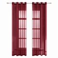 thumbnail image 1 of Coofit Sheer Curtain Solid Color All-match Translucent Window Gauze Window Panel, 1 of 10