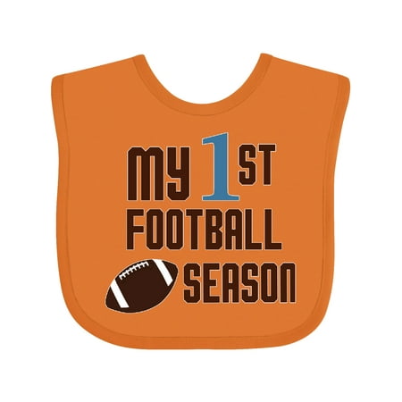 

Inktastic My First Football Season Gift Baby Boy or Baby Girl Bib
