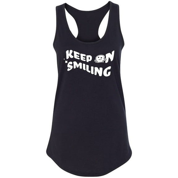 Keep On Smiling Racerback Tank