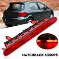 thumbnail image 3 of Car 3RD Third Stop Tail Light 6350P5 for Peugeot 307 Hatchback 307SW 2001-2008 Rear High Level Addit, 3 of 5