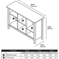 thumbnail image 4 of Bush Furniture Broadview 6 Cube Storage Wood Bookcase in Pure White, 4 of 5
