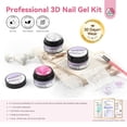 thumbnail image 2 of Gel de uñas Solid Builder SAVILAND de 3 colores para diseño de uñas, 2 of 6