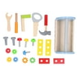 thumbnail image 2 of Wooden DIY Tool Sets Pretend Tool Set Screw And Nut Disassembly Solid Wood MDF Toys For Kids, 2 of 8