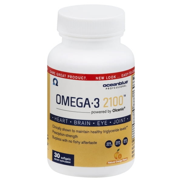 Ocean Blue Professional Omega3 2100 with Olcenic Softgels