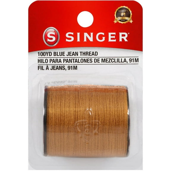 Singer Blue Jean Thread 100yd-Old Gold