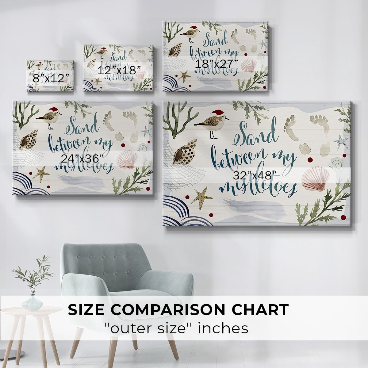 Sun-kissed Christmas Collection A- Gallery Wrapped Canvas