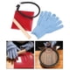 thumbnail image 1 of Juego de herramientas para cortar goma de tenis de mesa, máquina cortadora portátil, manual y ergonómica con rodillo de madera y guantes para taller, 1 of 8