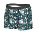 thumbnail image 2 of Wukai France and Paris Print Men’s Underwear Breathable Boxer Briefs,&nbsp;Moisture Wicking & Breathable-X-Large, 2 of 7